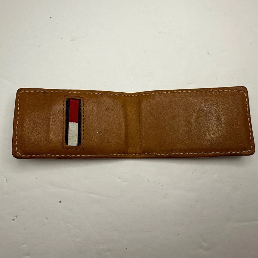 Tommy Hilfiger Money Clip Men's Leather Magnetic Embroidered Logo - Picture 3 of 4